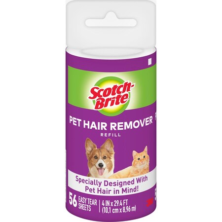 Scotch-Brite Pet Hair Roller Refill 839RFS-56, PK12 839RFS-56